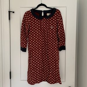 Orla Kiely Red and White Long Sleeve Dress